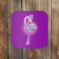 Cute Floral Flamingo Coaster thumb 0