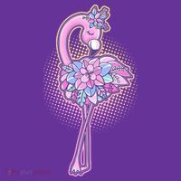 Cute Floral Flamingo Coaster thumb 2