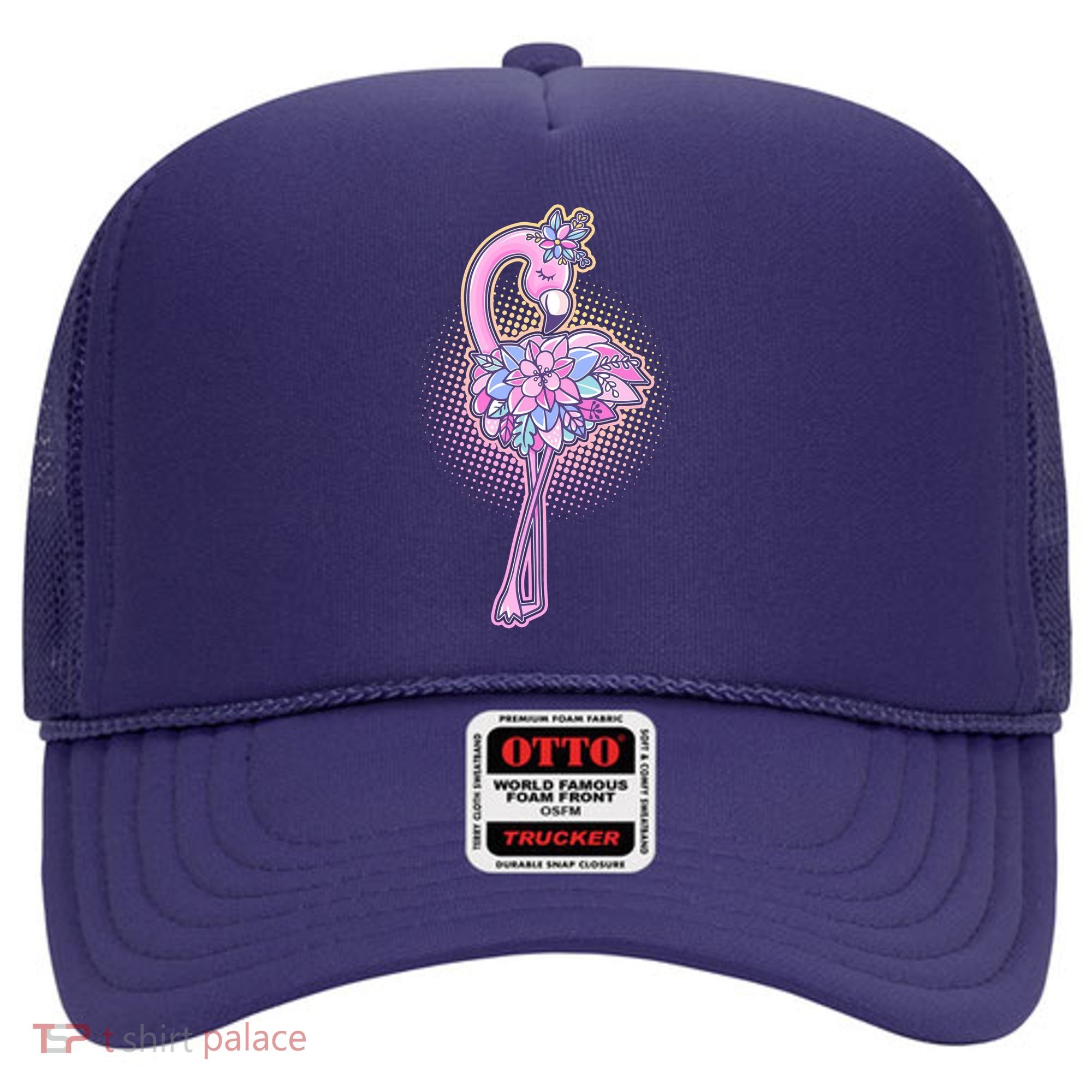 Cute Floral Flamingo Hat