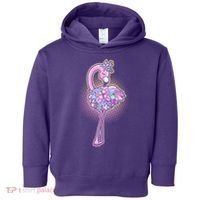 Cute Floral Flamingo Toddler Hoodie thumb 0