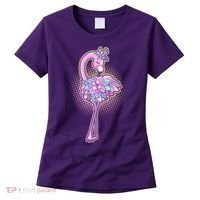 Cute Floral Flamingo Women's T-Shirt thumb 0