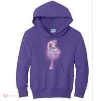 Cute Floral Flamingo Kids Hoodie thumb 0