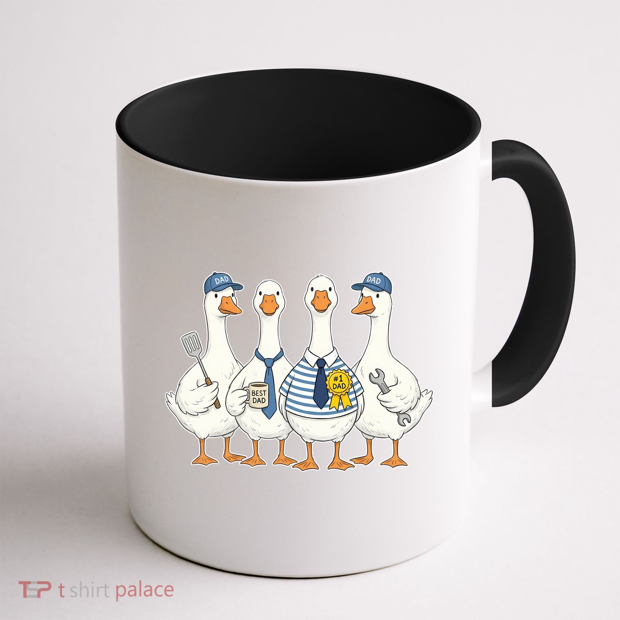 Cute Funny Father's Day Goose Group Coffee Mug