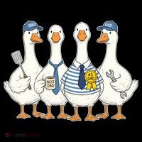 Cute Funny Father's Day Goose Group Coffee Mug thumb 5