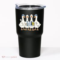 Cute Funny Father's Day Goose Group Tumbler thumb 0