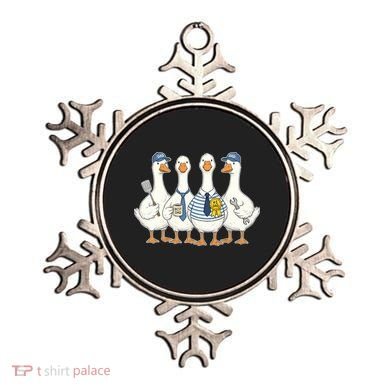 Cute Funny Father's Day Goose Group Ornament