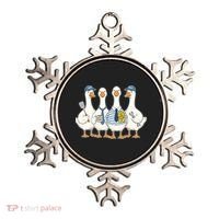 Cute Funny Father's Day Goose Group Ornament thumb 0