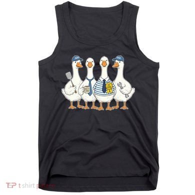 Cute Funny Father's Day Goose Group Tank Top