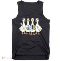 Cute Funny Father's Day Goose Group Tank Top thumb 0