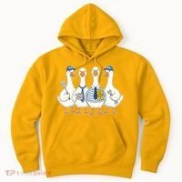 Cute Funny Father's Day Goose Group Hoodie thumb 0