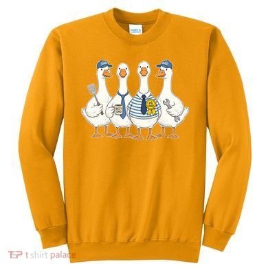Cute Funny Father's Day Goose Group Sweatshirt