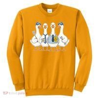 Cute Funny Father's Day Goose Group Sweatshirt thumb 0