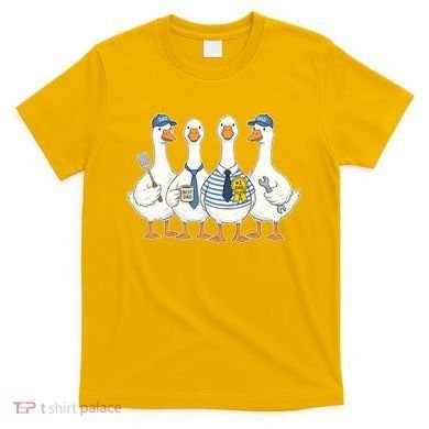 Cute Funny Father's Day Goose Group T-Shirt