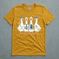 Cute Funny Father's Day Goose Group T-Shirt thumb 5