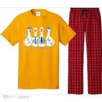 Cute Funny Father's Day Goose Group Pajama Set thumb 0