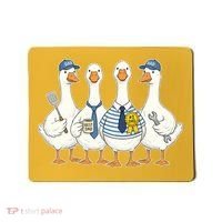 Cute Funny Father's Day Goose Group Mousepad thumb 0