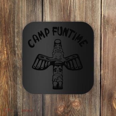 Camp Funtime, Gift, Punk, Rock, Retro, Summer Coaster