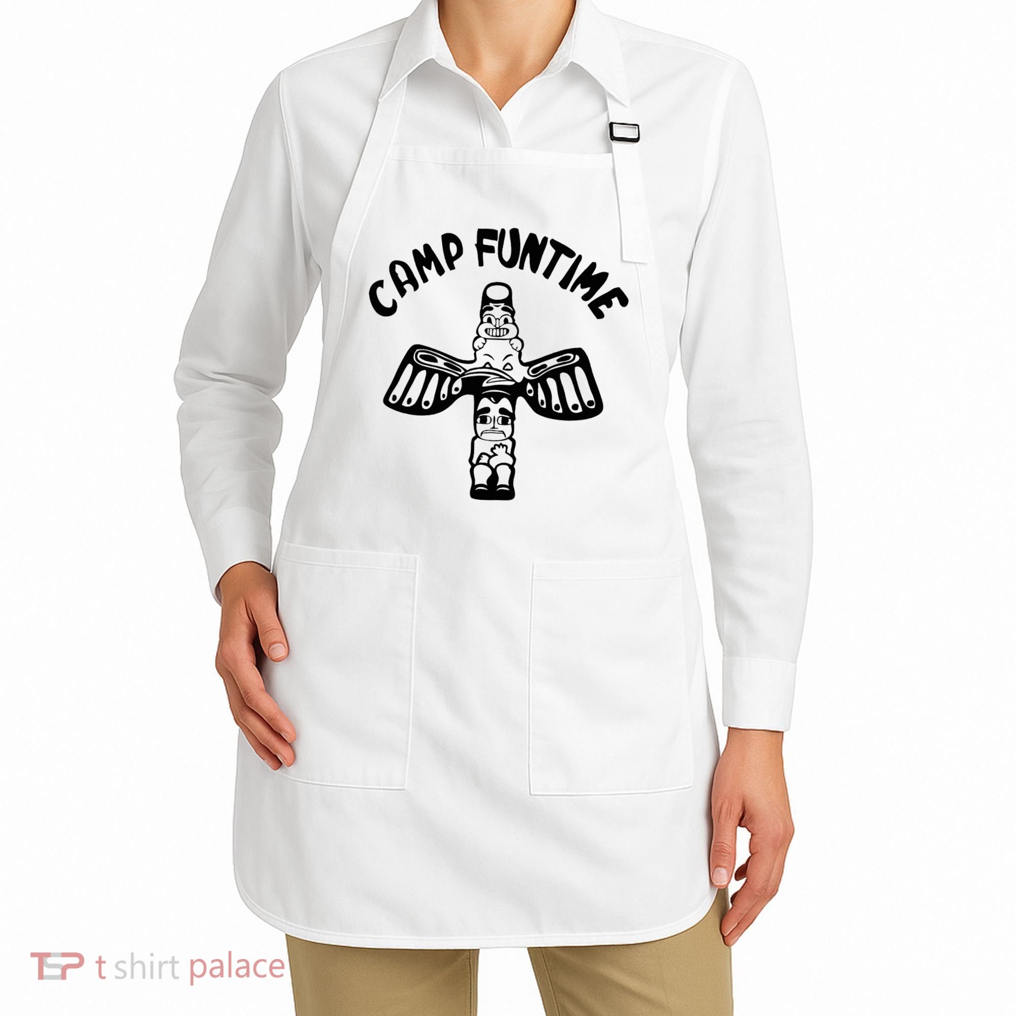 Camp Funtime Gift Punk Rock Retro Summer Apron