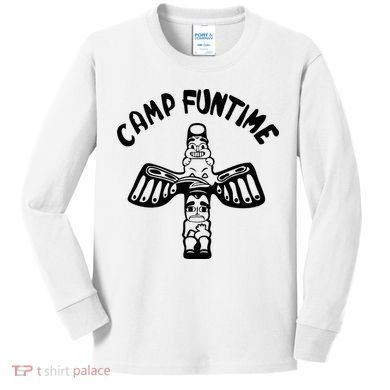 Camp Funtime Gift Punk Rock Retro Summer Kids Long Sleeve Shirt