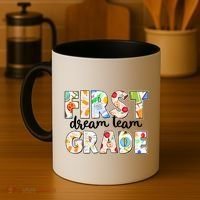 Cute First Grade Dream Team Back To School Coffee Mug thumb 4