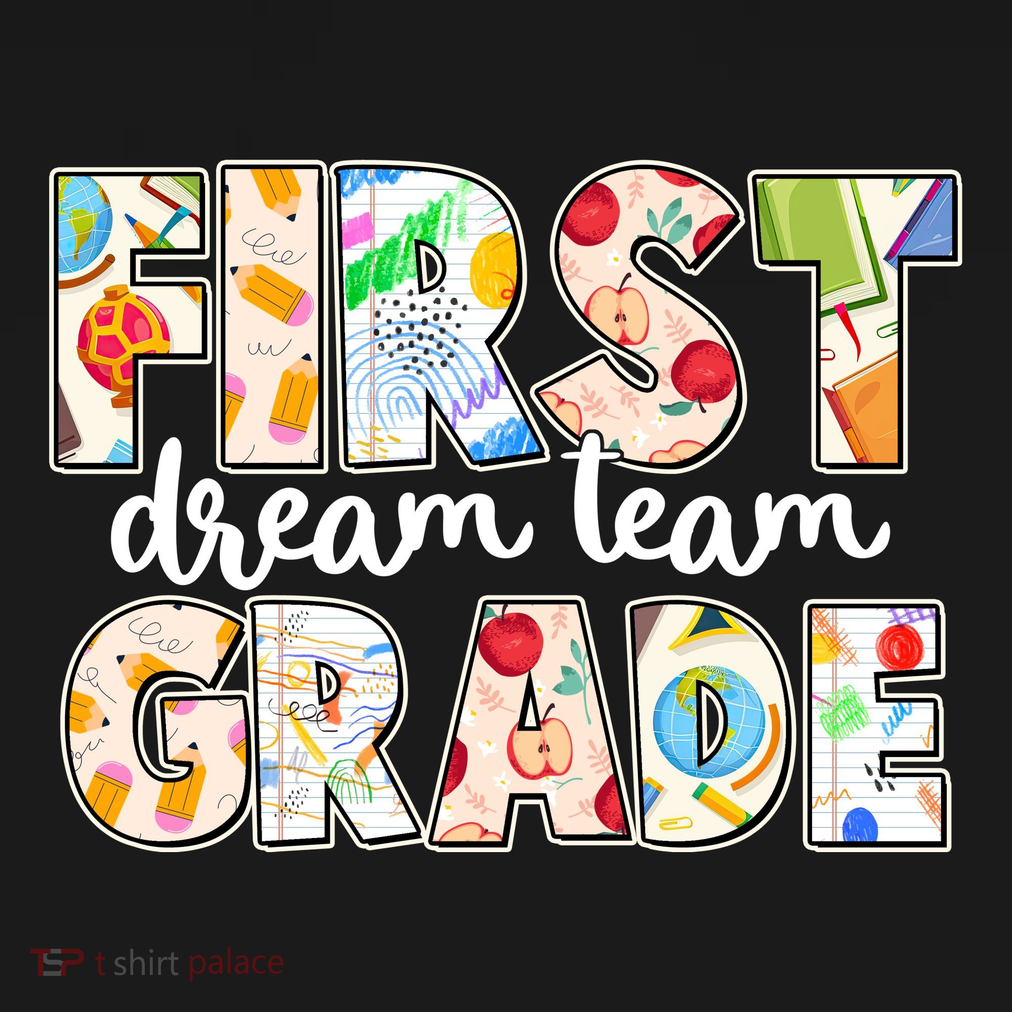Cute First Grade Dream Team Back To School Pajama Set