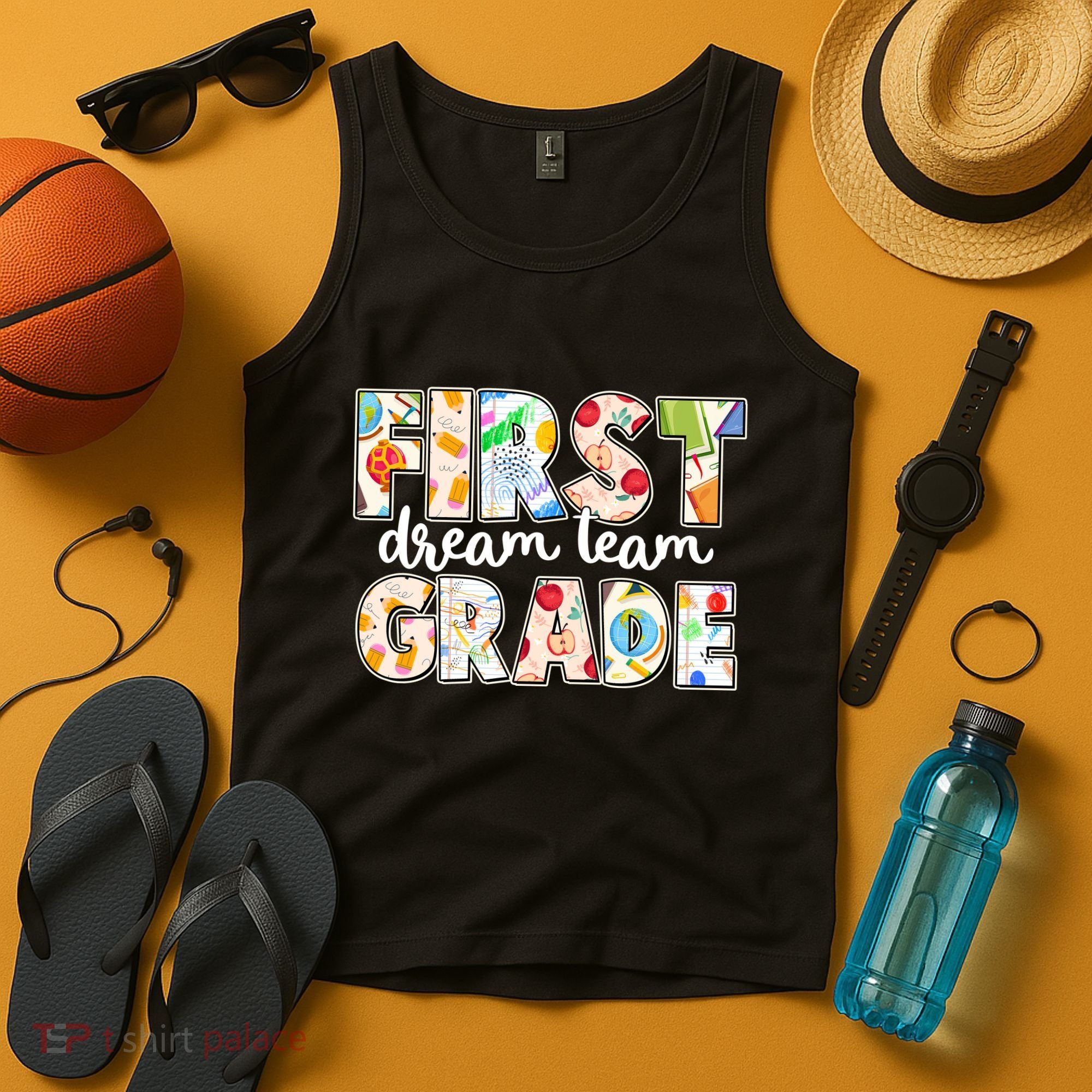Cute First Grade Dream Team Back To School Tank Top