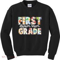 Cute First Grade Dream Team Back To School Kids Sweatshirt thumb 0