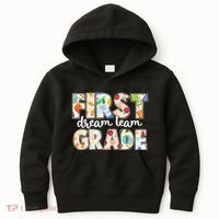 Cute First Grade Dream Team Back To School Kids Hoodie thumb 0