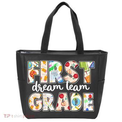 Cute First Grade Dream Team Back To School Tote Bag