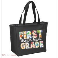 Cute First Grade Dream Team Back To School Tote Bag thumb 2