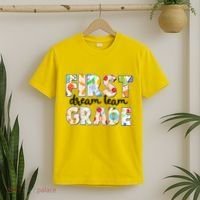 Cute First Grade Dream Team Back To School T-Shirt thumb 2