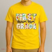 Cute First Grade Dream Team Back To School T-Shirt thumb 3