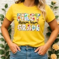 Cute First Grade Dream Team Back To School Women's T-Shirt thumb 2