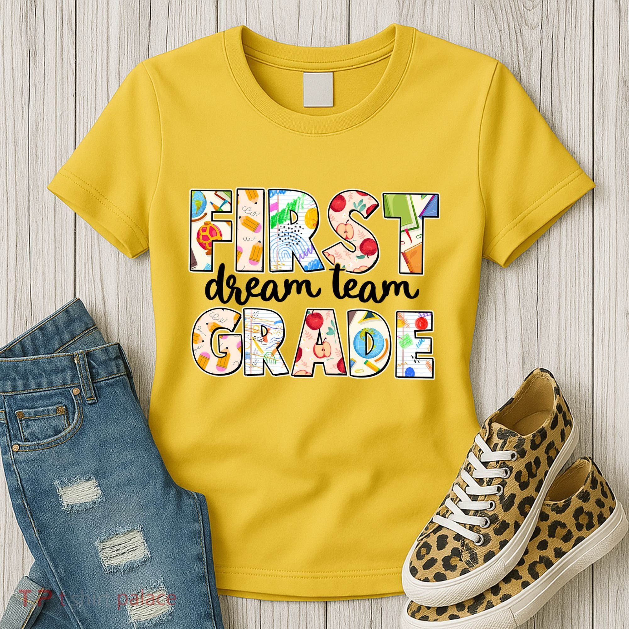 Cute First Grade Dream Team Back To School Women's T-Shirt