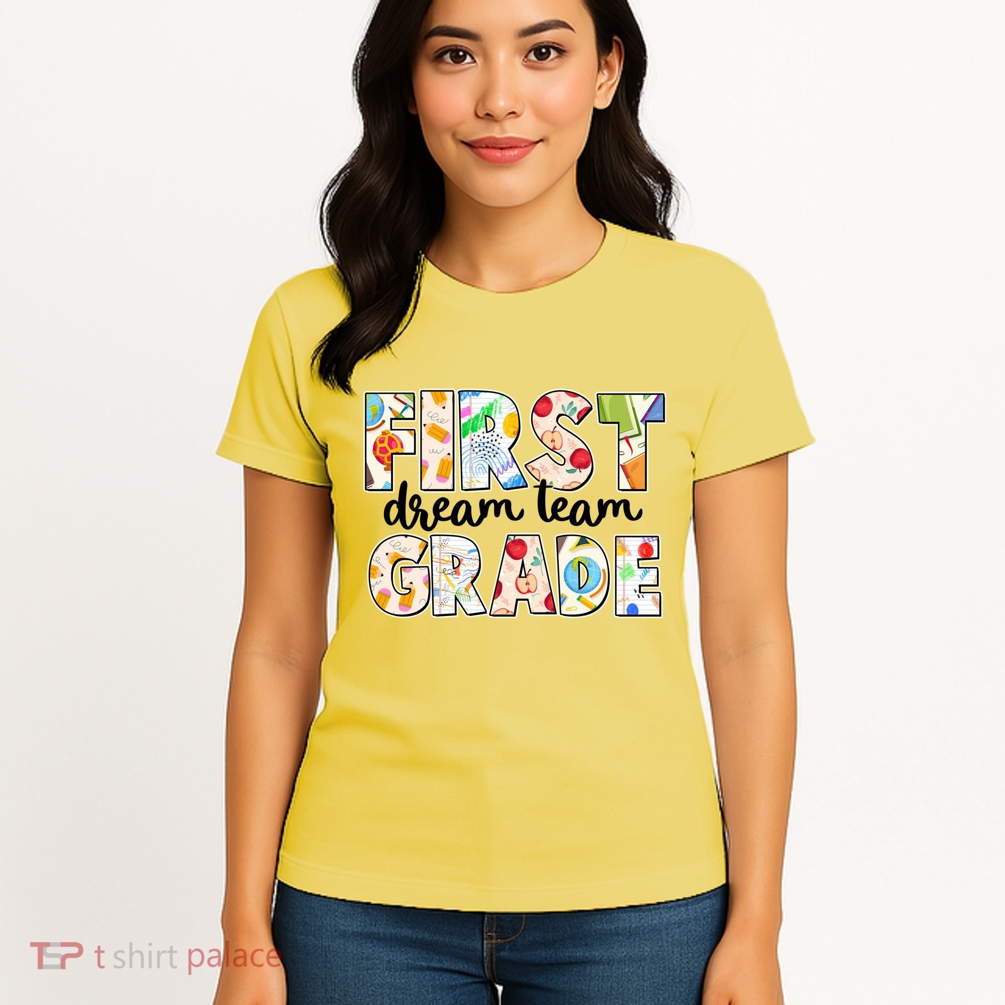 Cute First Grade Dream Team Back To School Women's T-Shirt