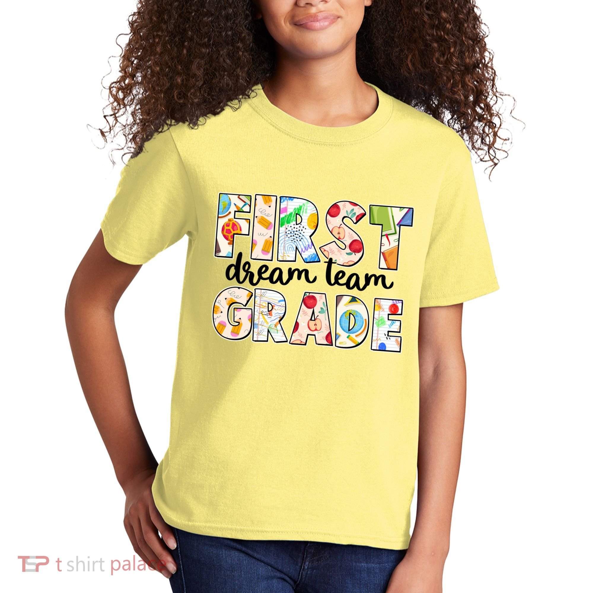 Cute First Grade Dream Team Back To School Kids T-Shirt