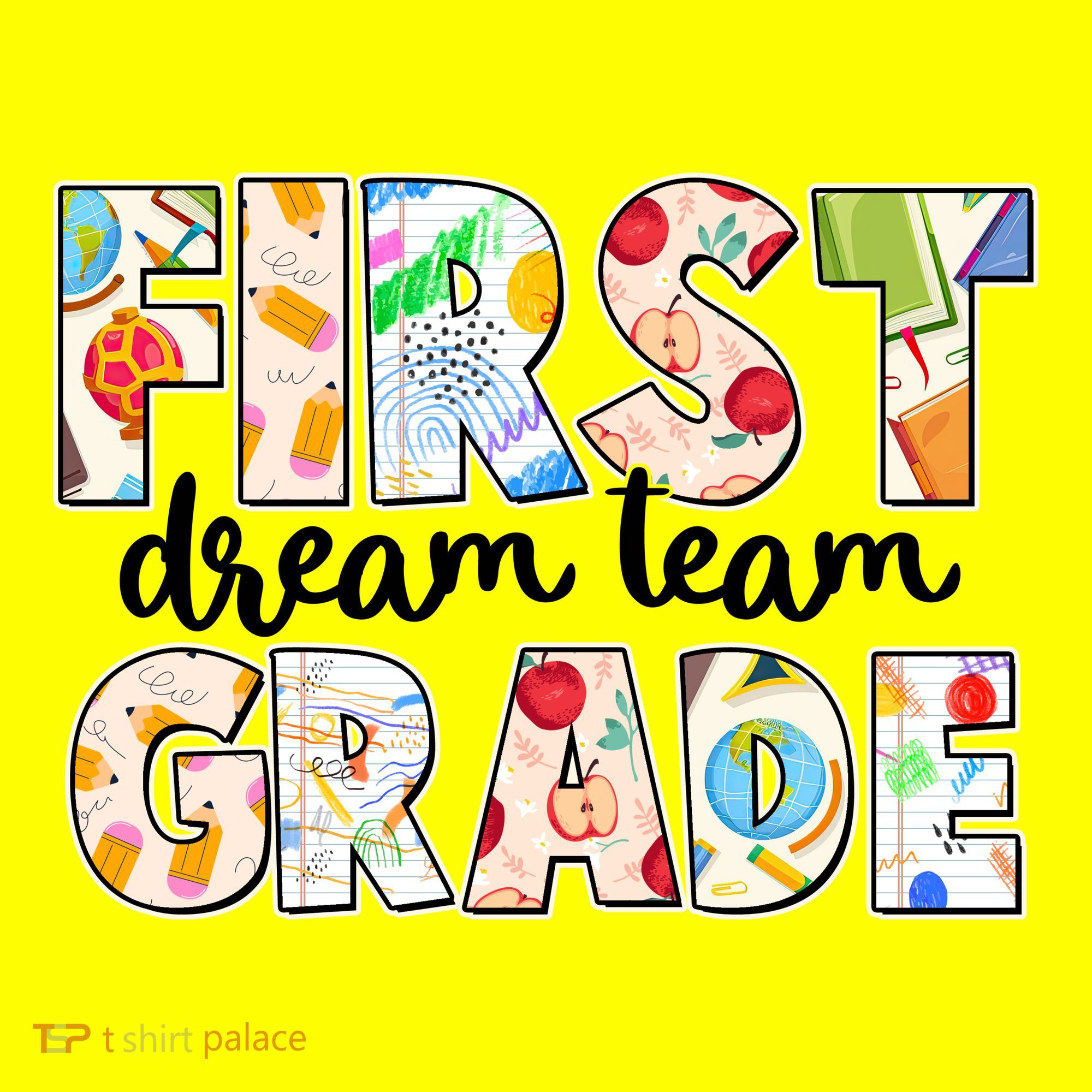 Cute First Grade Dream Team Back To School Kids T-Shirt
