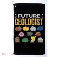 Cool Future Geologist Geology Student Earth Science Golf Towel thumb 0