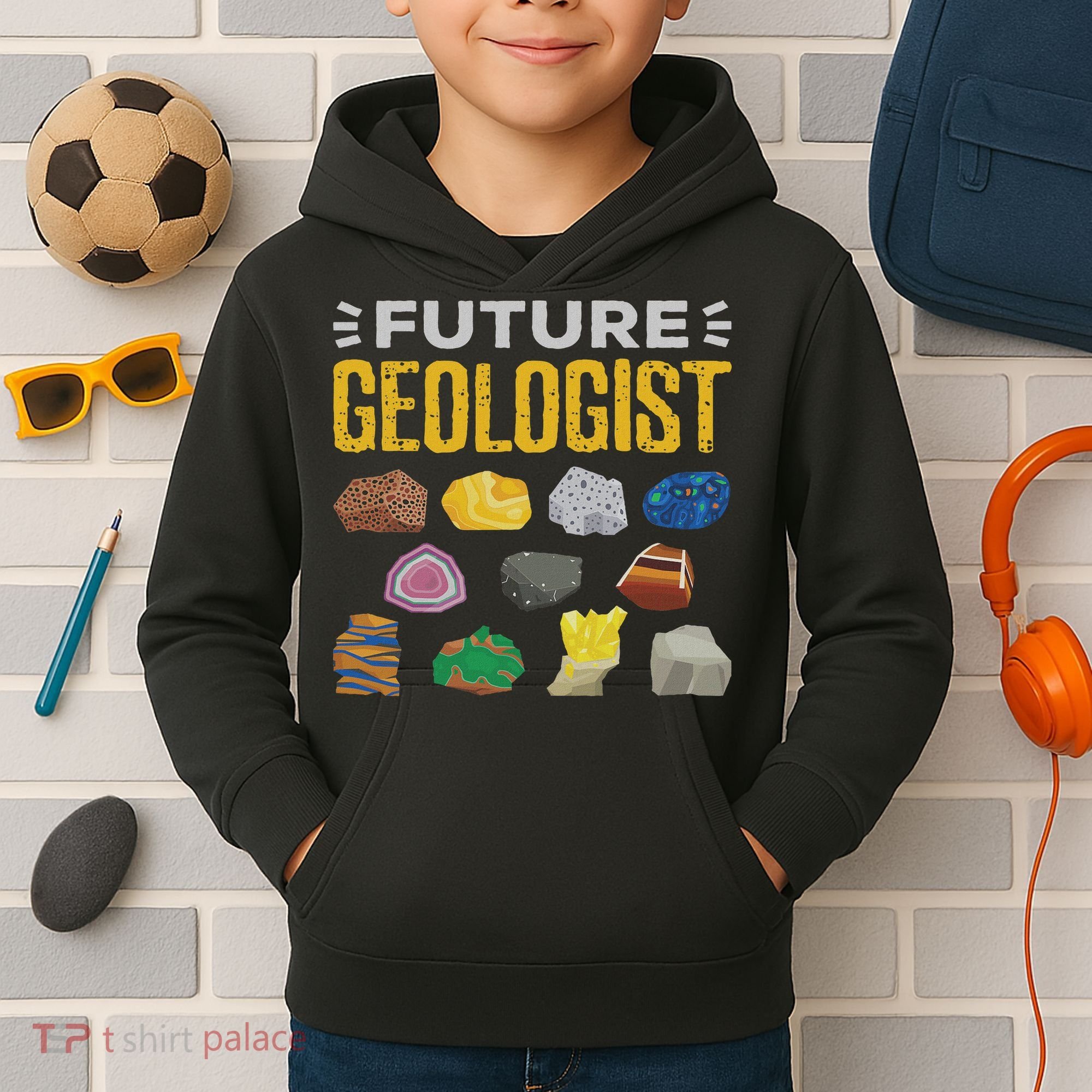 Cool Future Geologist Geology Student Earth Science Kids Hoodie
