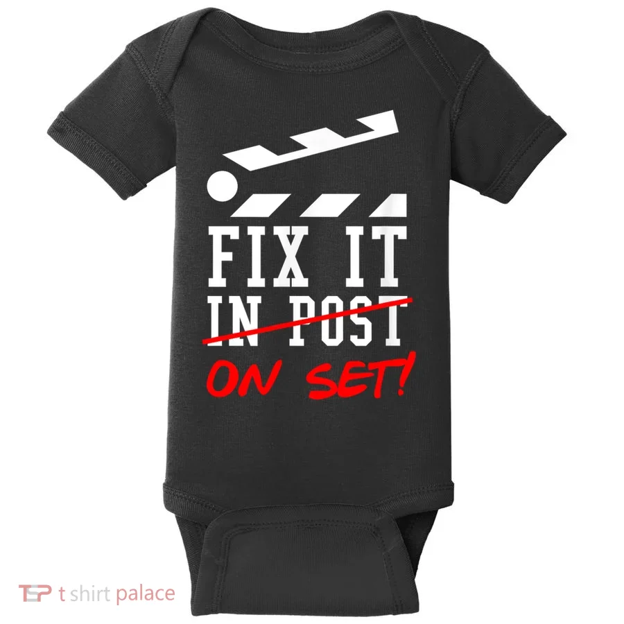 Cinematographer Filmmaker Gift Fix It In Post Baby Bodysuit