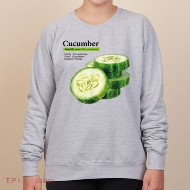 Cucumber Funny Graphic Vegetable Food Women's Sweatshirt