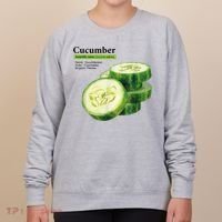 Cucumber Funny Graphic Vegetable Food Women's Sweatshirt thumb 0