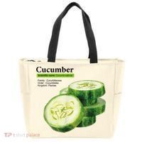 Cucumber Funny Graphic Vegetable Food Tote Bag thumb 0