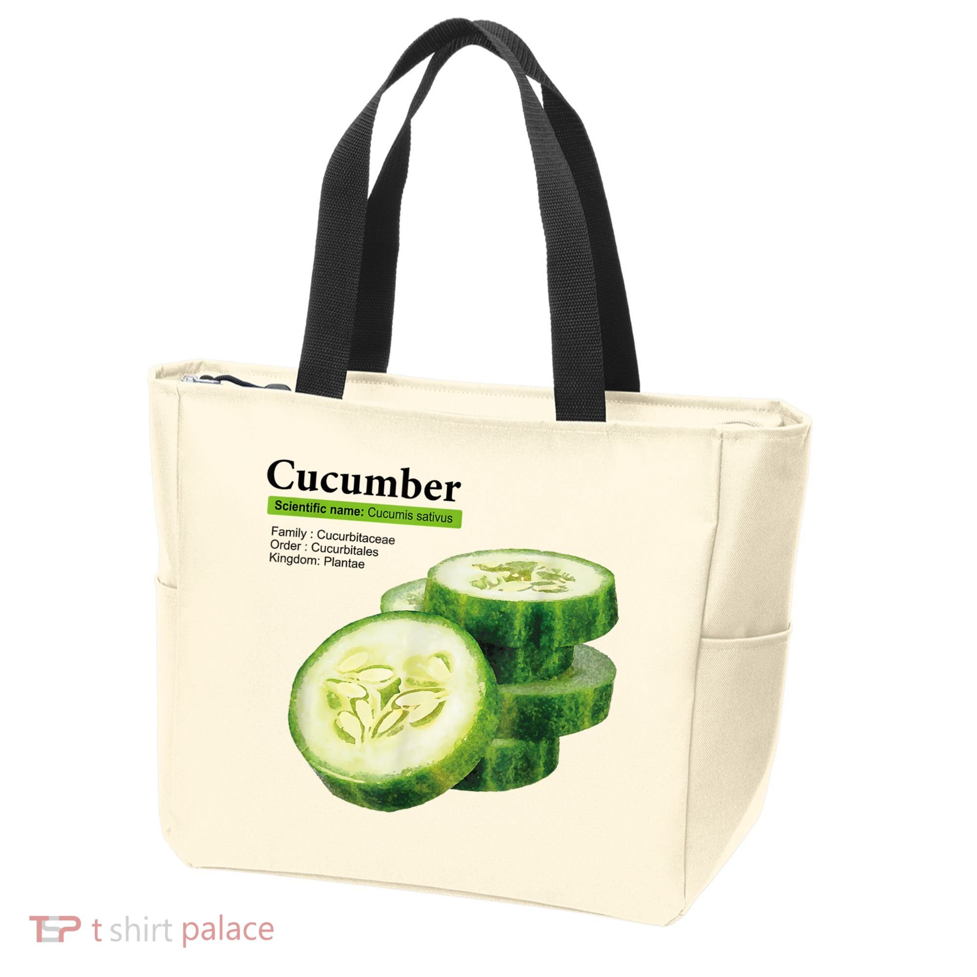 Cucumber Funny Graphic Vegetable Food Tote Bag