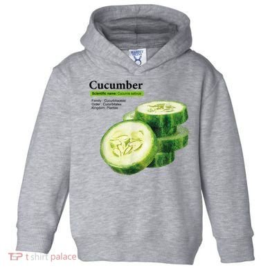 Cucumber Funny Graphic Vegetable Food Toddler Hoodie
