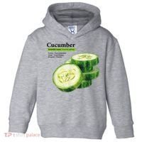 Cucumber Funny Graphic Vegetable Food Toddler Hoodie thumb 0