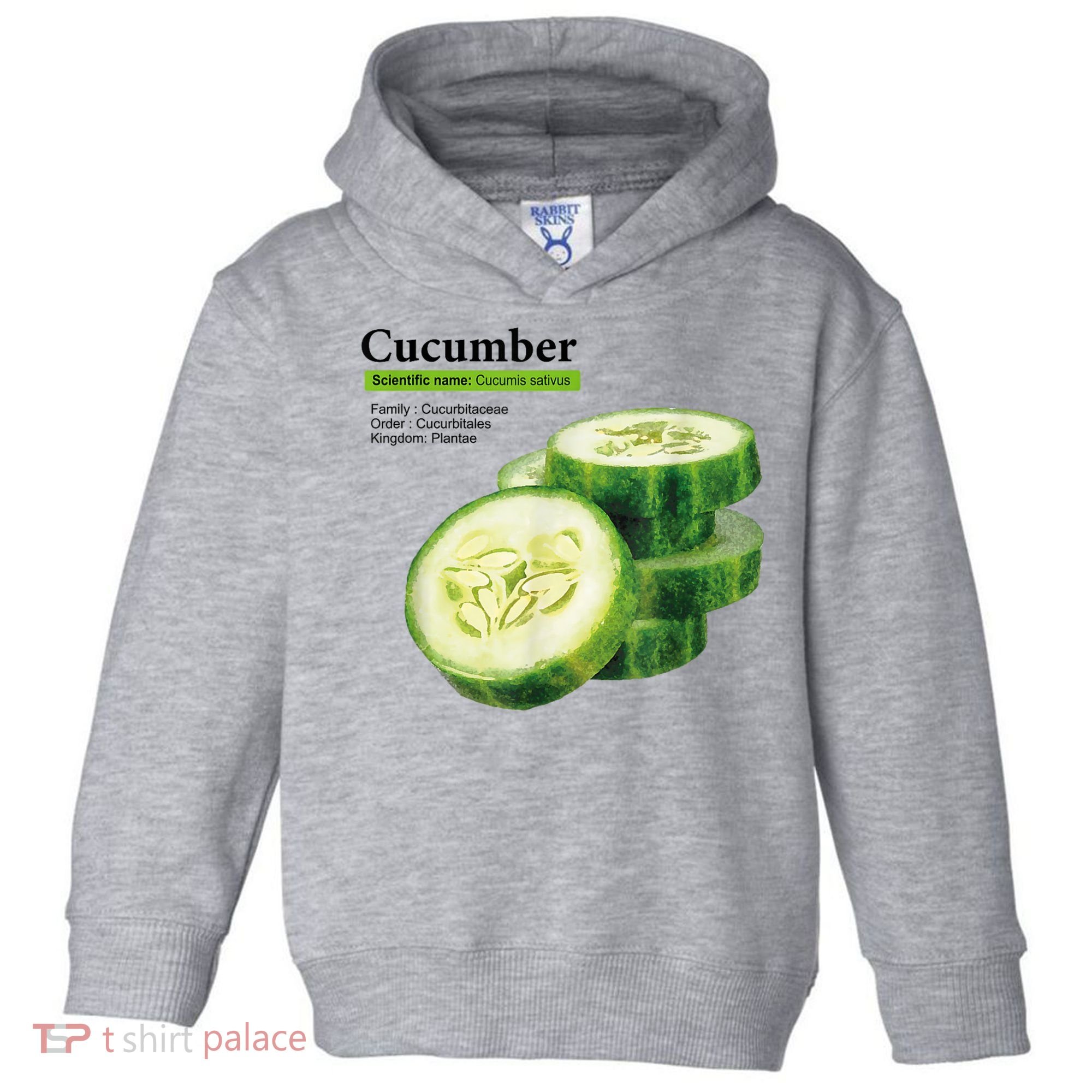 Cucumber Funny Graphic Vegetable Food Toddler Hoodie