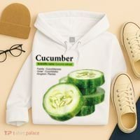 Cucumber Funny Graphic Vegetable Food Hoodie thumb 4