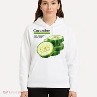 Cucumber Funny Graphic Vegetable Food Hoodie thumb 5