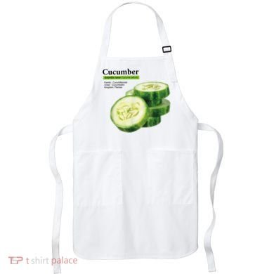 Cucumber Funny Graphic Vegetable Food Apron